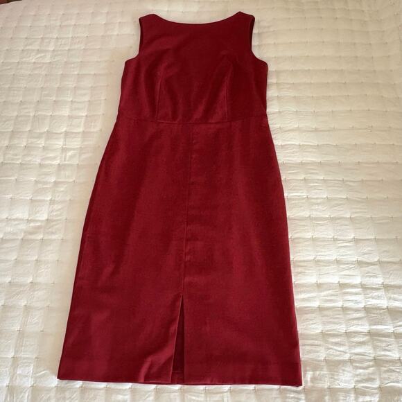 Ann Taylor Classic Sleeveless Sheath Dress Women's 6 | Rust | Wool Blend | EUC - Picture 3 of 9
